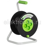 Удлинитель на катушке  30м  4 роз. без з/к  2х1,5мм²  GREEN LINE ЭРА